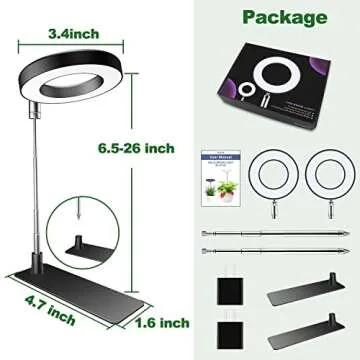 Aokrean Indoor Plant Grow Lights with Full Spectrum & Timer