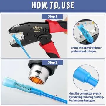 210pcs Heat Shrink Wire Connectors Sopoby 135 pcs Heat Shrink Crimp Butt Connectors Mixed with 75 pcs Solder Seal Wire Connectors 26-10GA Electrical Connectors Waterproof Assorted Wire cnectors Kit