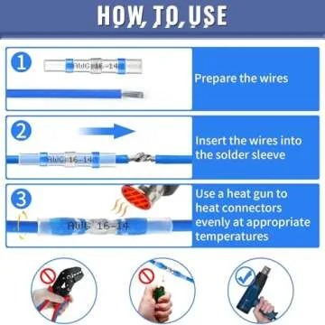 210pcs Heat Shrink Wire Connectors Sopoby 135 pcs Heat Shrink Crimp Butt Connectors Mixed with 75 pcs Solder Seal Wire Connectors 26-10GA Electrical Connectors Waterproof Assorted Wire cnectors Kit