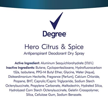 Degree Antiperspirant Deodorant Dry Spray with 72 Hour Protection