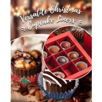 Bake Choice Christmas Cupcake Liners with 400 Mini Liners