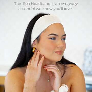 VOLO Cloud Pink Spa Headband for Women | Hair Band for Makeup, Washing Face, Skincare, Facial, Showe...