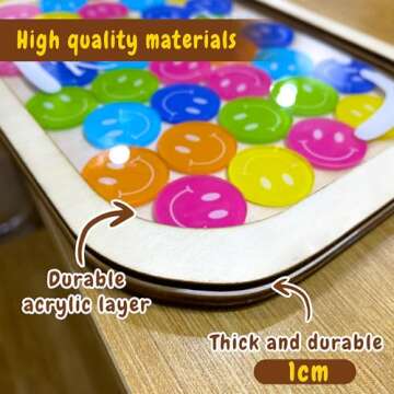 AMAQUANG Magnetic Reward Jar with DIY Nameplate & Tokens