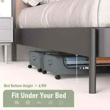 AUING Under Bed Storage with Wheels, 2Pack Under Bed Rolling Storage with 30.3" x 17.1" x 6.9", Under Bed Storage Containers with Lids, Under Bed Shoe Storage for Clothes Shoe Blanket Toy Book(Grey)