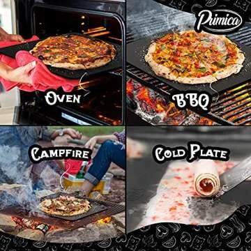 Primica Pizza Steel XL for Oven & Grill,16"x13.4", The Ultimate Crust Game Changer, Perfect for Oven Baked Pizza with higher Conductivity, Premium Baking Alternative to Pan and Stone