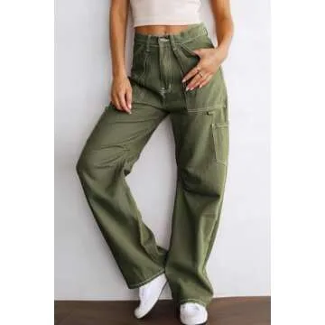 Dokotoo High Waisted Cargo Pants for Women