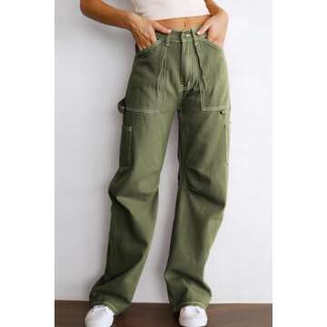 Dokotoo High Waisted Cargo Pants for Women