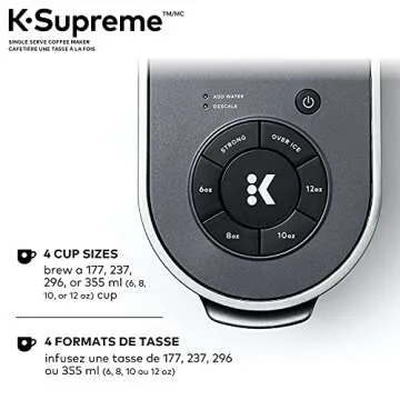 Keurig K-Supreme Coffee Maker, Single Serve K-Cup Pod Coffee Brewer Machine, With MultiStream Technology, 66 Oz Dual-Position Reservoir, and Customizable Settings, Gray