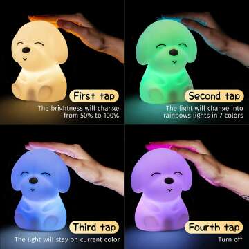 16 Color Changing Dog Night Light for Kids