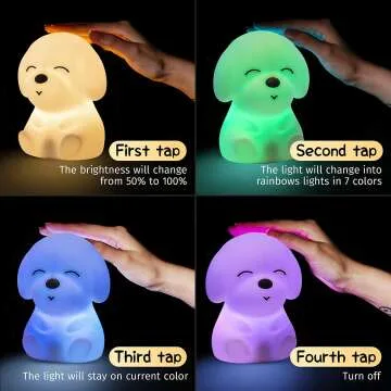 16 Color Changing Dog Night Light for Kids