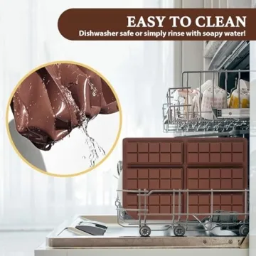 HKNMTT Non-Stick Chocolate Bar Molds for DIY Crafts