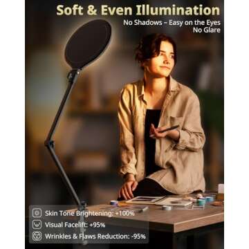 UBeesize 10" Key Light - The Ultimate Lighting Solution for Multi-Purpose Use