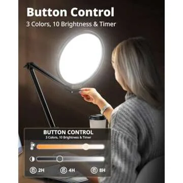 UBeesize 10" Key Light for Your Home Office and Streaming Setup