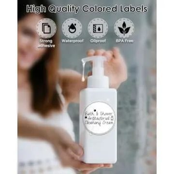 iEager 3 Inch Circle Thermal Sticker Labels, Self-Adhesive Round Direct Thermal Labels, Multi-Purpose Roll Thermal Stickers, 500 Labels, White