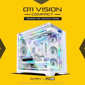 Lian Li O11 Vision ATX Mid Tower PC Case with Glass Panels
