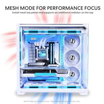 Lian Li O11 Vision ATX Mid Tower PC Case with Glass Panels