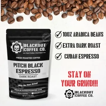 Pitch Black Espresso Coffee by Blackout Coffee Co - Extra Dark Roast