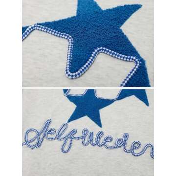 Aelfric Eden Y2k Hoodie - Star Embroidered Oversized Sweatshirt