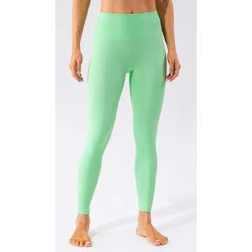 Ukaste Women's High-Rise Yoga Leggings - Soft Stretch Pants