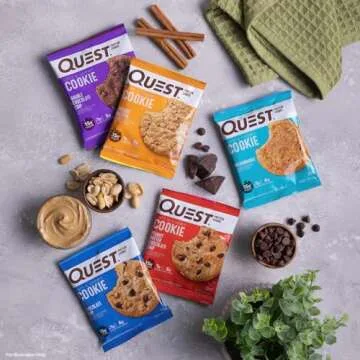 Quest Nutrition Peanut Butter Chocolate Chip High Protein Cookie, Keto Friendly, Low Carb, 24.5 Oz, 12 count (Pack of 1)