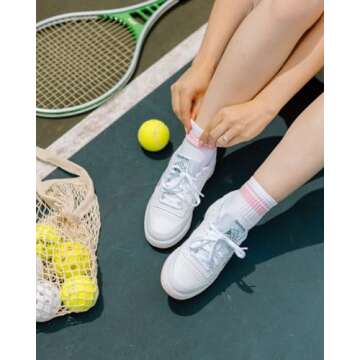 HUE Women's Mini Crew Sock, Retro Stripe-6 Pair Pack, One Size