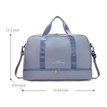 Stylish Women’s Travel Duffel Bag with Shoe Compartment