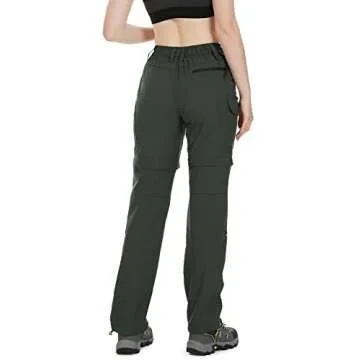Wespornow Women's Convertible Quick Dry Hiking Pants