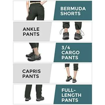 Wespornow Women's Convertible Quick Dry Hiking Pants