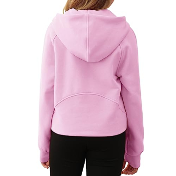 Doshoop Girls Fleece Cropped Hoodie Warm Stylish Comfort