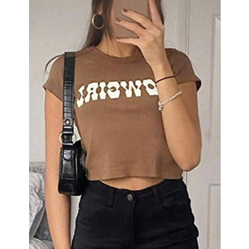 MISSACTIVER Y2K Vintage Graphic Crop Top Women’s Fashion