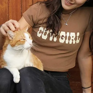 MISSACTIVER Y2K Vintage Graphic Crop Top Women’s Fashion