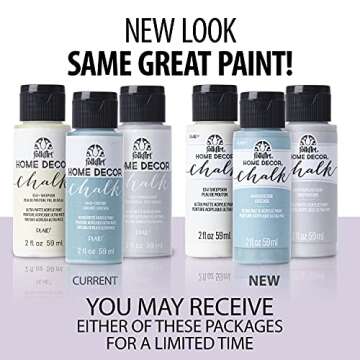 FolkArt Assorted Home Décor Acrylic Chalk Paint For Crafts, 2 fl oz Ultra Matte Acrylic Chalk Paint...