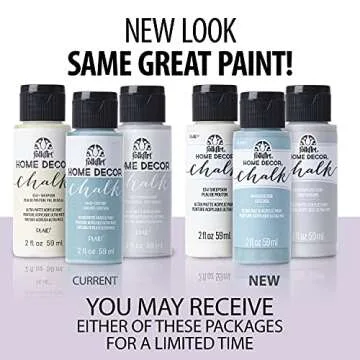 FolkArt Assorted Home Décor Acrylic Chalk Paint For Crafts, 2 fl oz Ultra Matte Acrylic Chalk Paint...