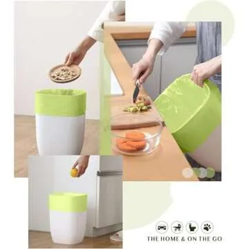 FORID 13 Gallon Compostable Trash Bags - Eco-Friendly Kitchen Garbage Liners 80 Count