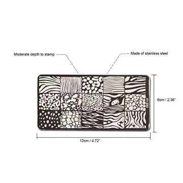 WOKOTO Nail Printing Plates – 5 Pcs Elegant Nail Art Stamping Kit