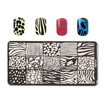 WOKOTO Nail Art Stamping Plates Set – 5 Unique Designs