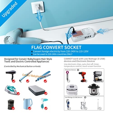 DOACE X11 Voltage Converter | 2200W Travel Adapter