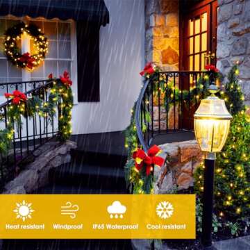 Extra-Long 144FT Solar Christmas Lights for Outside, 2 Pack 400LED Solar String Lights Outdoor, Waterproof Copper Wire with 8 Modes Twinkle Fairy Lights for Tree Garden Party Xmas Decor (Warm White)