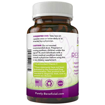 1450mg Resveratrol Supplement for Anti-Aging & Heart Health