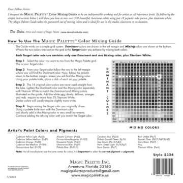 Magic Palette Color Mixing Guide 11.5 Inch