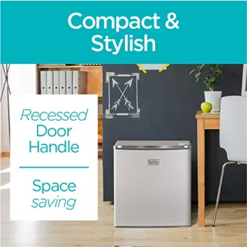 BLACK+DECKER Compact Refrigerator Mini Fridge with Freezer