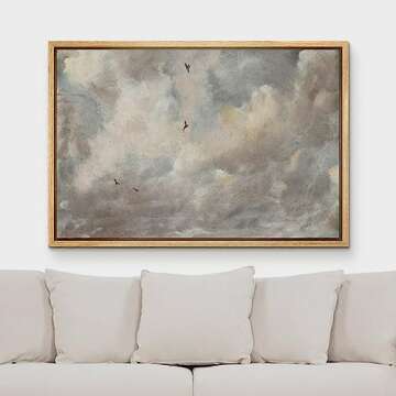 MUDECOR Framed Canvas Art - Storm Cloud & Birds