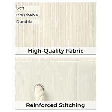 StorageWorks Storage Baskets for Organizing Shelves , Foldable Fabric Storage Bins with Handles, Beige, White & Ivory, 3-Pack, 11 ½" L x 8 ¾" W x 6 ½" H