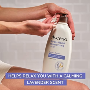 Aveeno Lavender Body Lotion for Stress Relief, 12 fl oz