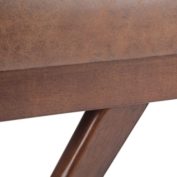 SIMPLIHOME Chanelle Wide Mid Century Ottoman Bench