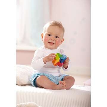 HABA Rainbow Ring Wooden Baby Fidget Toy (Made in Germany)