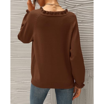 BTFBM Womens Casual Sweaters Long Sleeve Pullover Tops