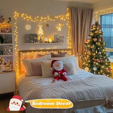 500 LED Warm White Christmas Lights Waterproof 173ft 8 Modes