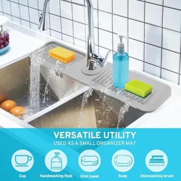 24 Inch Kitchen Sink Splash Guard for Faucet Drainage