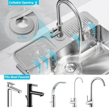 24 Inch Kitchen Sink Splash Guard for Faucet Drainage